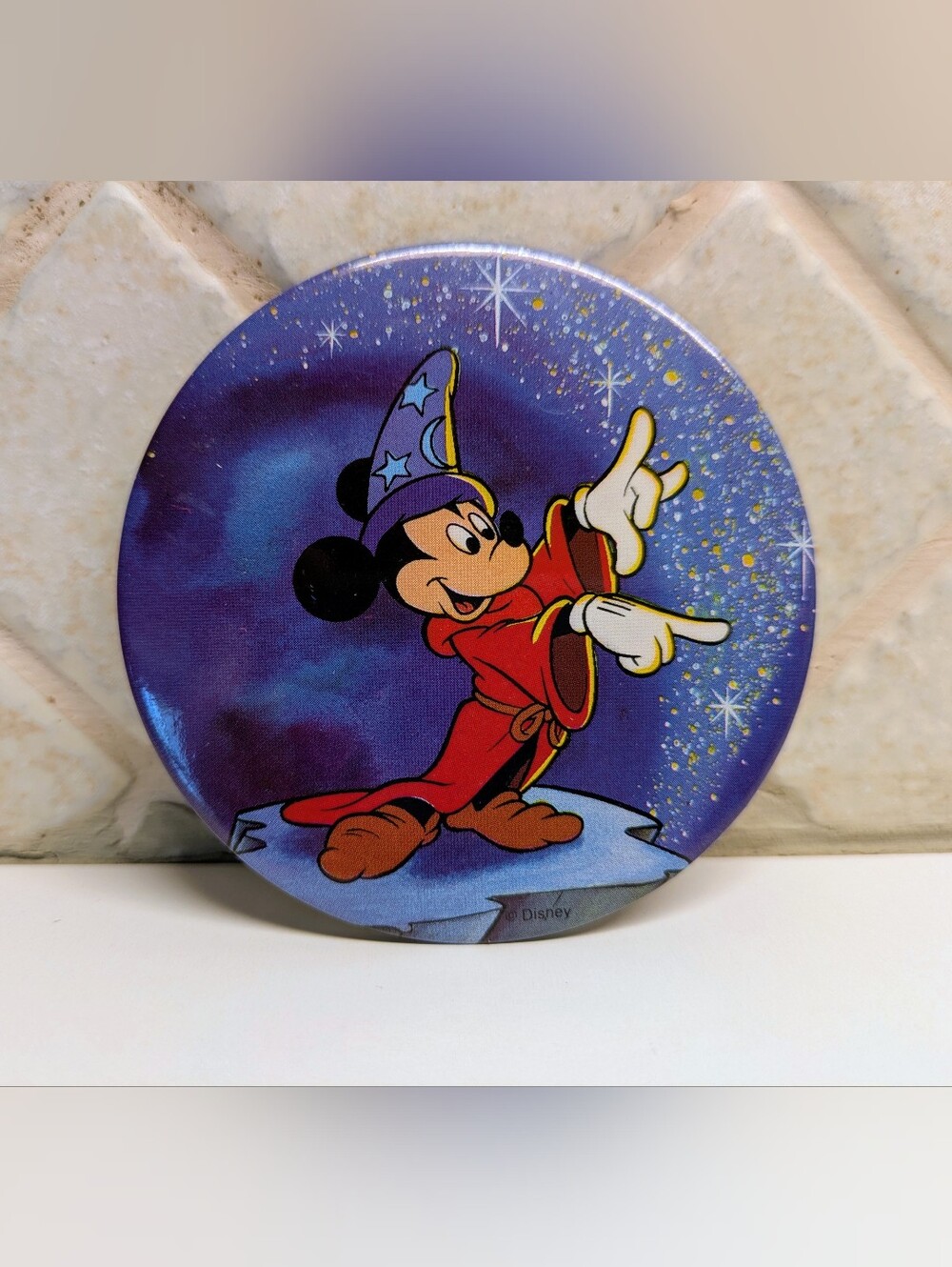 VTG Mickey Sorcerer's Apprentice 3" Pinback Button